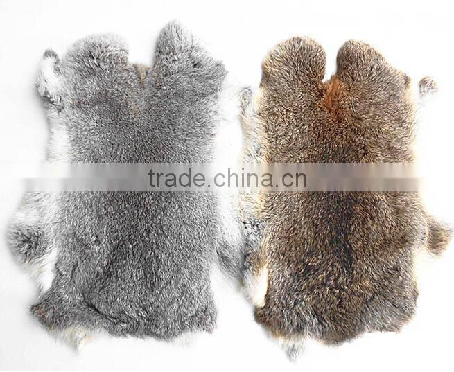 100% Genuine rabbit fur skin factory wholesale