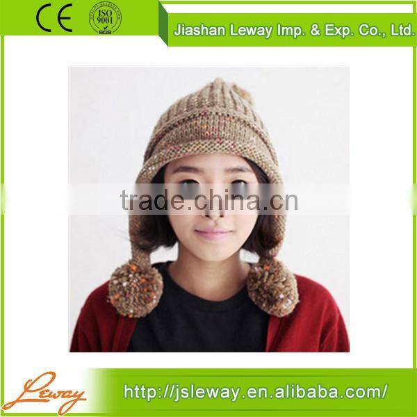 China Custom High Quality Knit Beanie Cat Ears