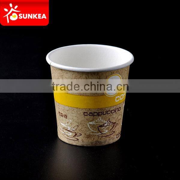 Disposable company brand printed tasting 2oz coffee paper cup