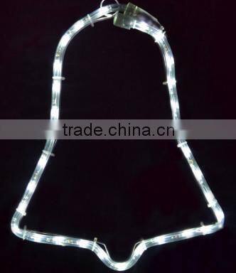 Customize christmas street decoration motif bell with light