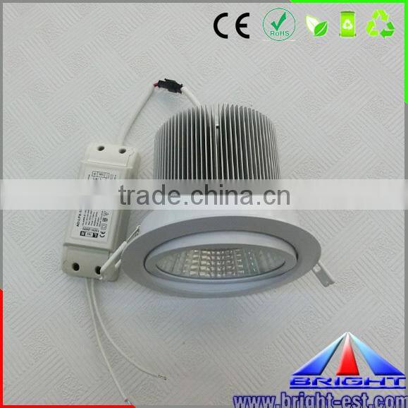 COB LED downlight Aluminium body 15W 1500 lumen COB led downlight