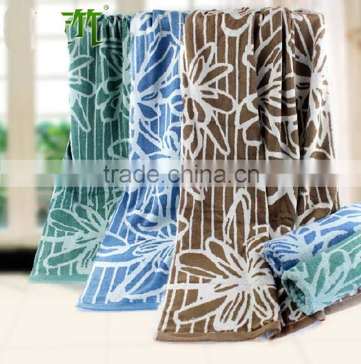bamboo printed bath towel