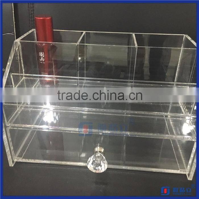 clean black polished acrylic with wholesale acrylic makeup organizer with drawers