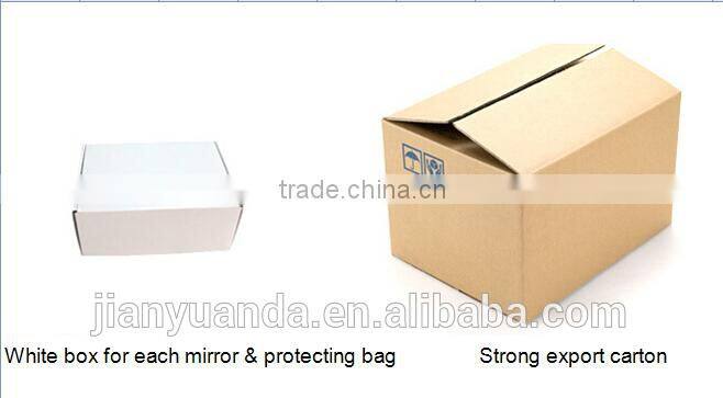 Plastic makeup mirror with led lights / lighting pocket led makeup mirror / square compact led mirror light