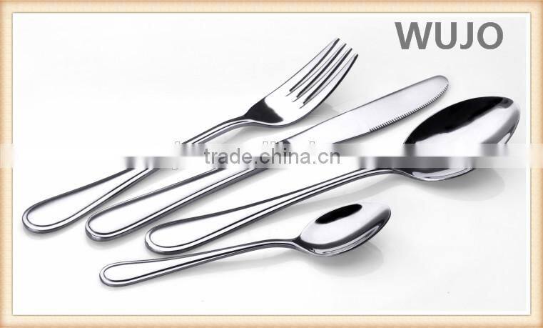 Mirror polish hotel flatware stainless steel cutlery set