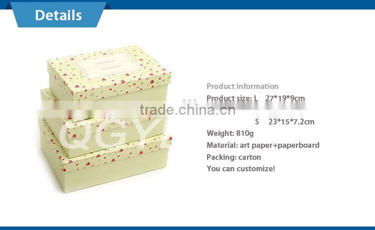 manufacturer custom logo baby gift decorative box