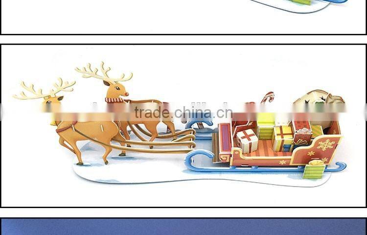 Customized wood/ paper LED Kit 3D Puzzle