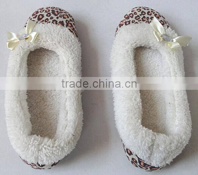leopard print ladies indoor slipper fashion dance slipper /ladies dance shoes