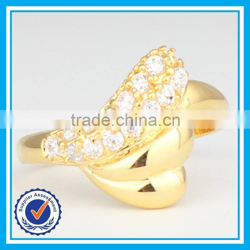 2015 new arrival fashion gold crystal wedding ring israel