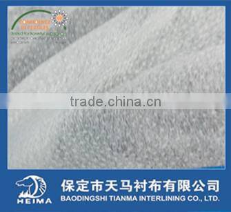 enzyme wash(90) non-woven garment fusible interlining 7020 black color