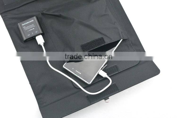 2016 Best selling sunpower portable folding solar power charger 7 watts solar panel charger