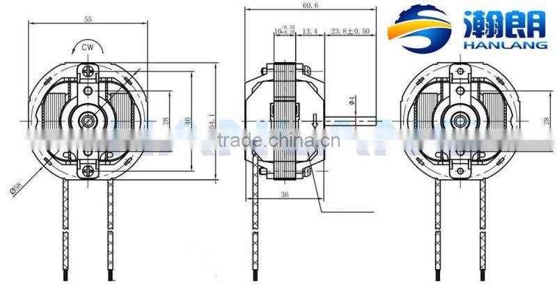 Fashion best selling halogen 10 watt shaded pole fan motor