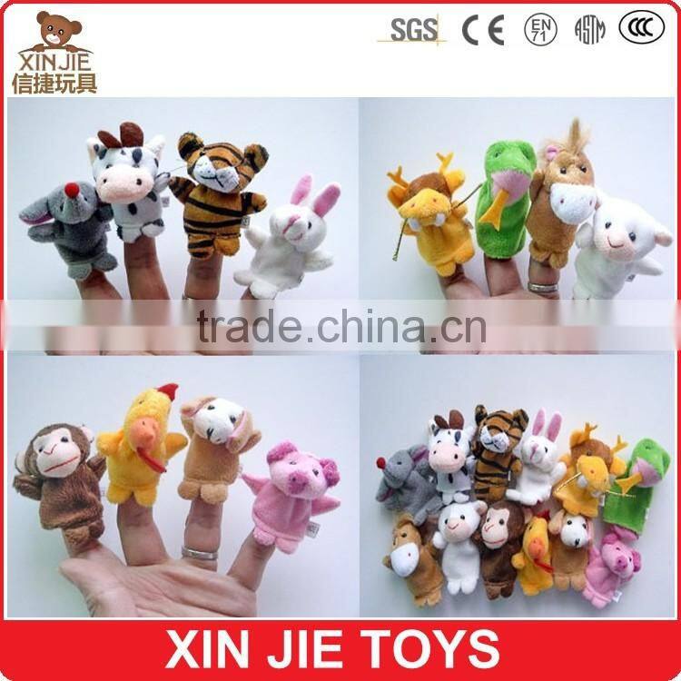 cute animal finger puppet good quality zodiac finger puppet