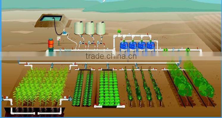 2016 new water saving drip irrigation system in greenhouse