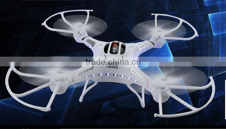 Headless mode drone with camera and LED lights