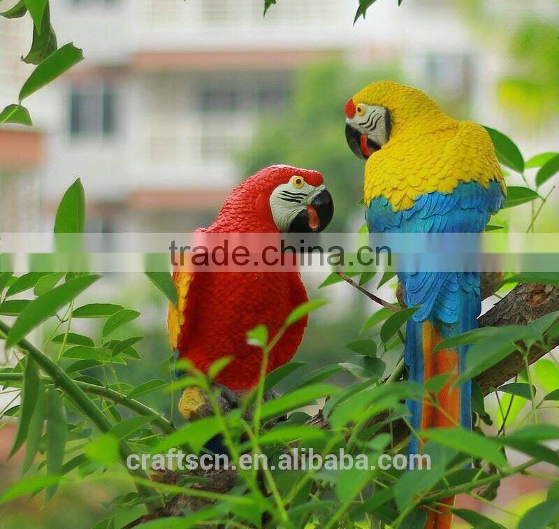 Small decoration resin bird of parrot