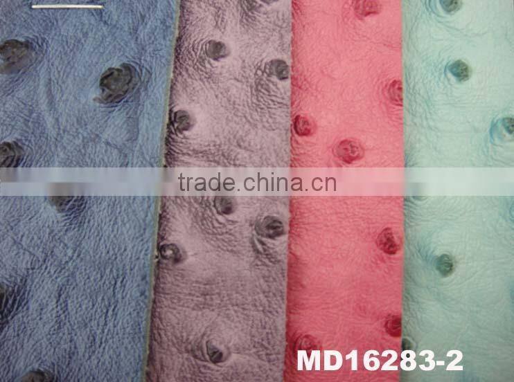 Synthetic Ostrich Leather Fabric For Bag
