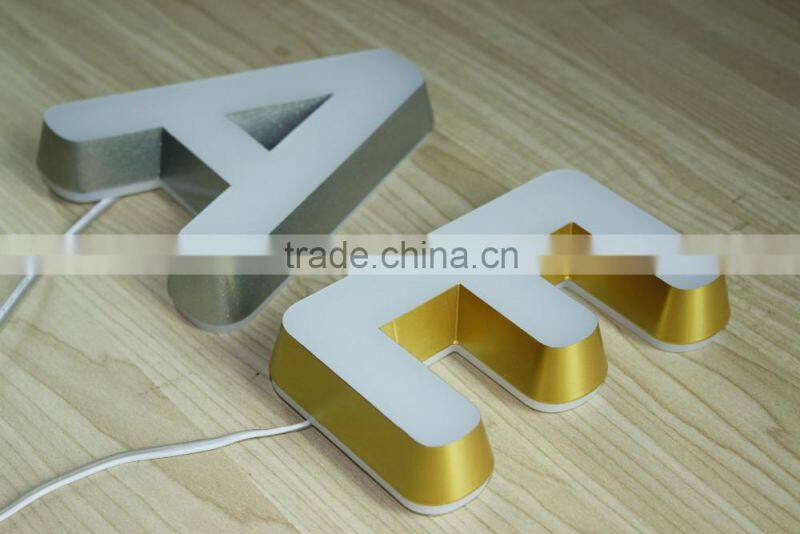 High light 3d acrylic led advertising mini letters sign