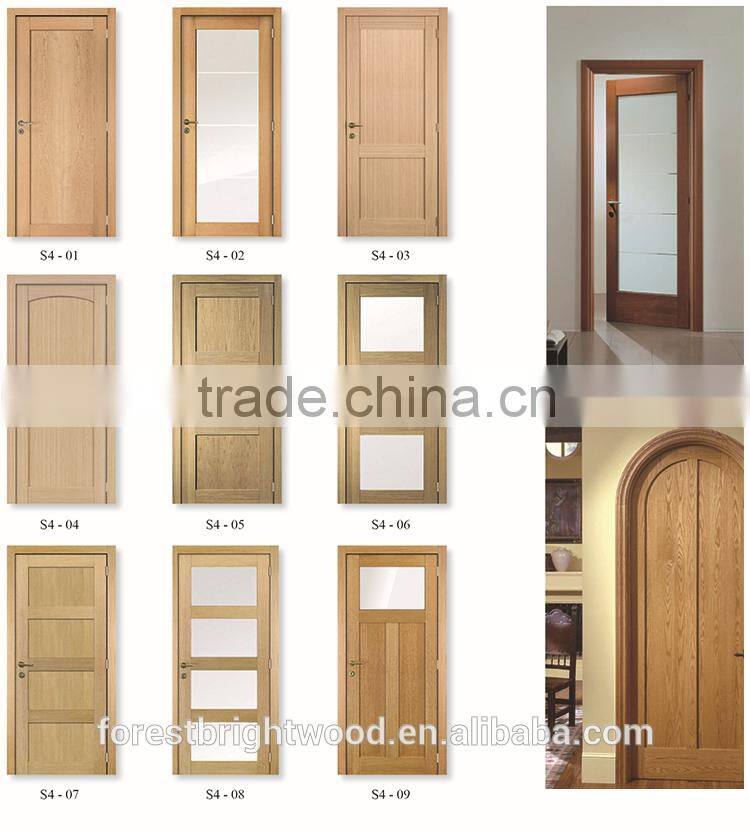 Front interior double doors design with two leaf 8 glass ( S4-1013 )