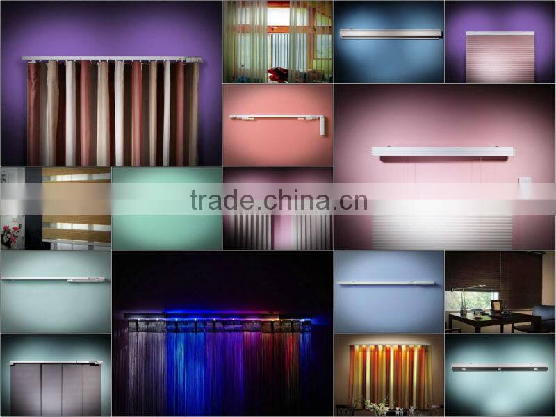 Bintronic Home Decoration Electric Ripplefold Curtain Rail System