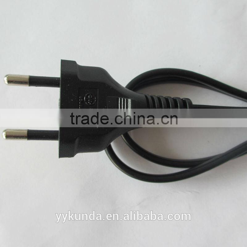 UC approval 250V2pin Brazil power extension plug for fridge