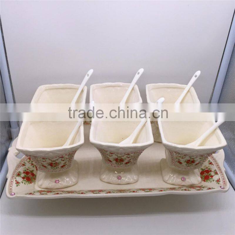 Can be customized 2016 hot promotional ceramic tea cup set