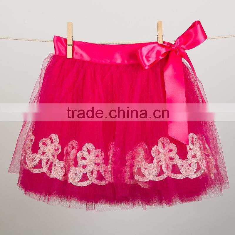 2015 yiwu factory hot sale persnickety Girls dancing mini skirts new design pettiskirt baby girl ruffle tutu ballet pettiskirt