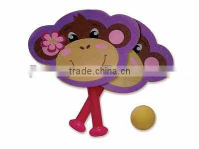 Sponge racket purple flower growing sponge toys