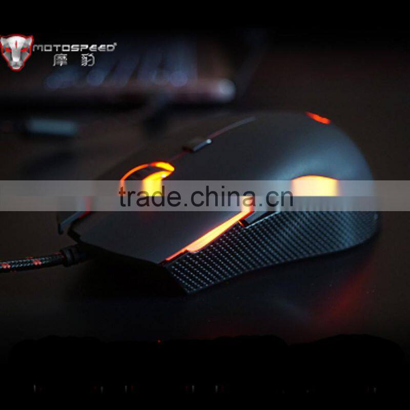 V40-4000DPI Optical Programmable Wired Gaming Mouse for PC/Laptop/Desktop, LED Colors, 6 Buttons