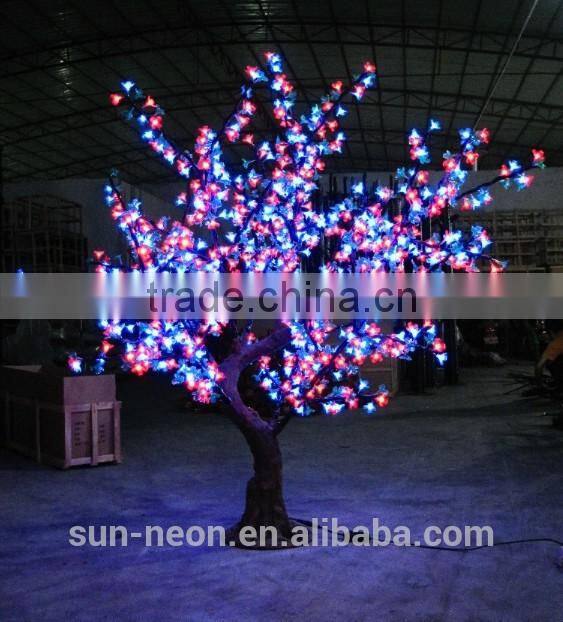 High Simulation Waterproof Cherry Blossom 3m Decoration 220v Led Tree Light