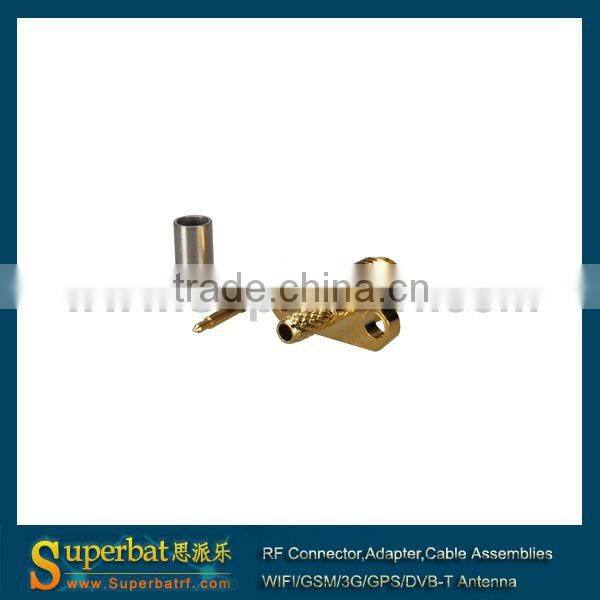 RP-SMA 2-Hole Crimp Jack Rhombic Flange 3g antenna sma male 20dbi