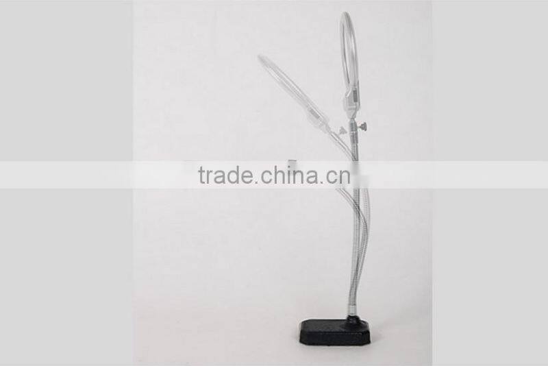 Metal desktop magnifying glasses WITH 2 led lights