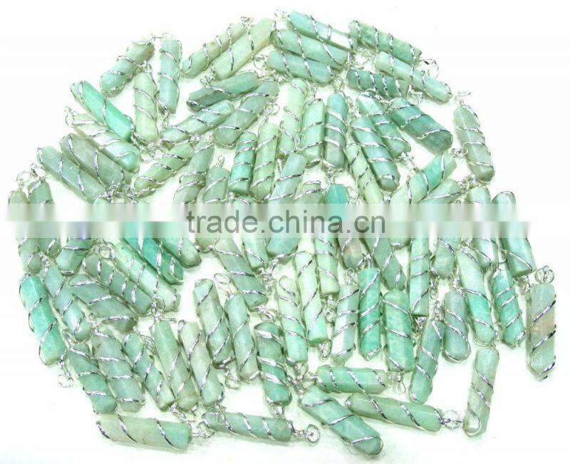 Wrapped Yellow Jasper Pendant Reiki Healing Pendant