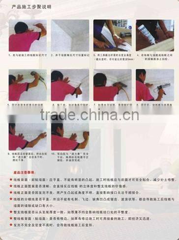 2016 Modern decorative material PU molding in plain style