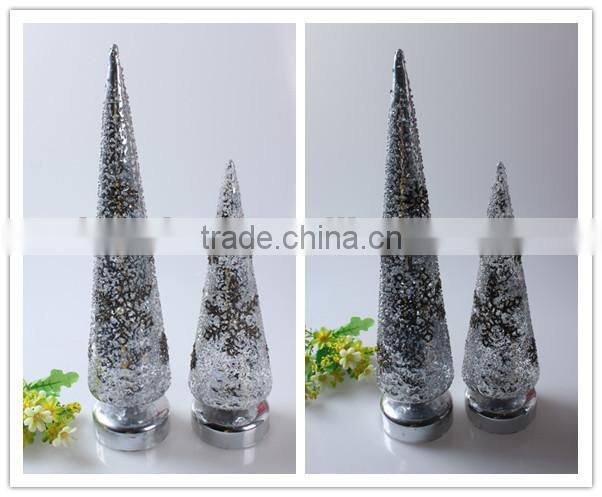 China manufactuer mouth blown christmas tree with led for hoiliday indoor decoration