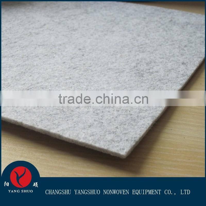 Waste fiber heat separating blanket