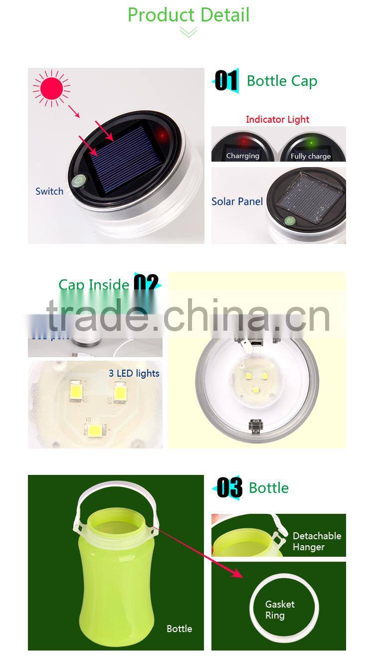 Waterproofing and moisture-proof storage bottles & jars with lighting good for home and outdoors