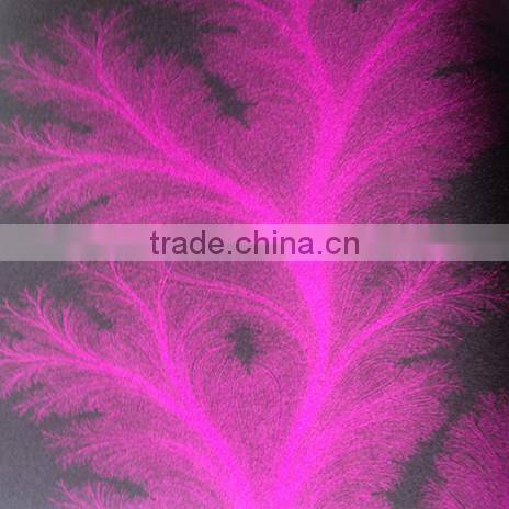 Gleaming Metallic Wallpaper in Gold Foil purples manufacture Foshan Guangdong ,China