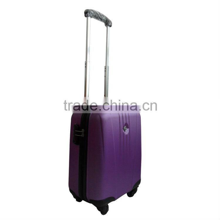 2014 china supplier simple accessories cheap price 3pcs abs trolley luggge set 16'' 18''cabin size travel case four wheels