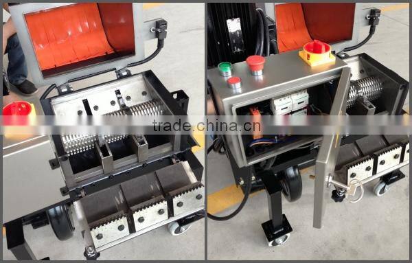 Low speed online recycling plastic granulator
