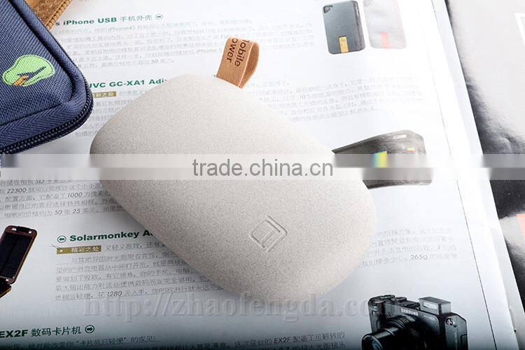 10400 mAh cute Stone portable smart power bank charger