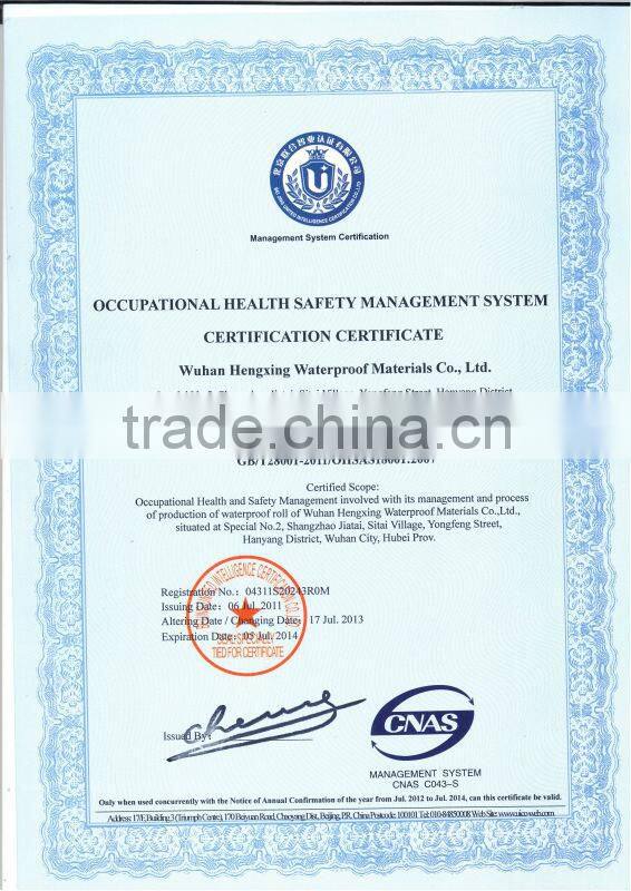 5mm SBS modified bituminous waterproof sheet with polyester tire