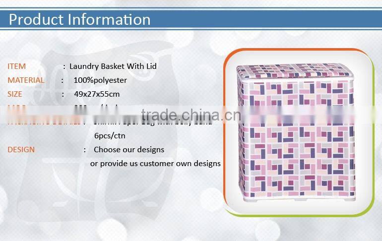 Eco-friendly Stackable Laundry Basket With Lid