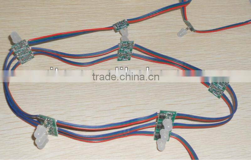 DC12V WS 2811 pixel node,100node a string, non-waterproof,DC12V input;SIZE:13mm*13mm