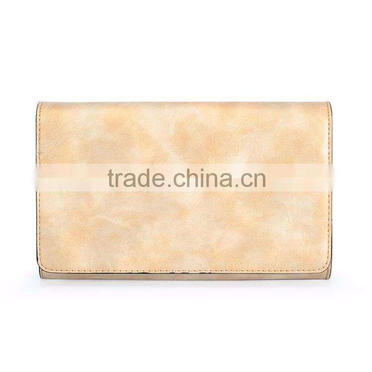 Factory Top Grade Quality Gold Lady Purses Messenger Bags Women PU Leather Clutch Bags