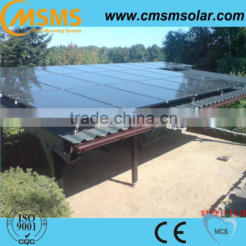 Aluminum mounting system carport solar racking system