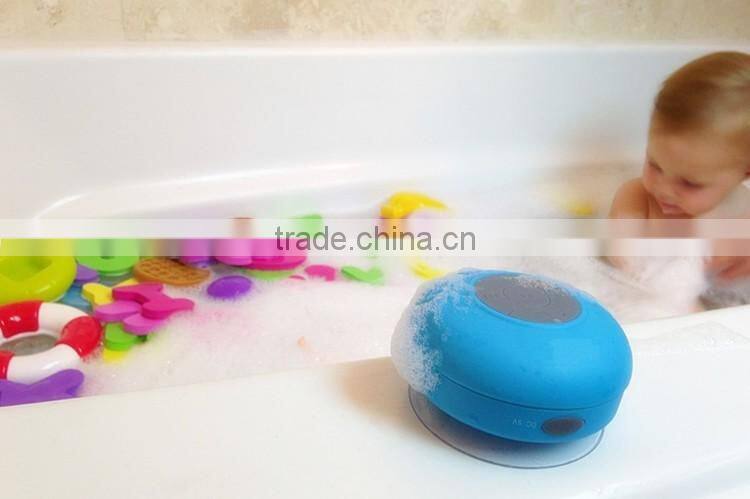 Wireless Stereo Shockproof Shower Waterproof Bluetooth Speaker With Suction Cup For Bathroom,Car,Outdoor Use
