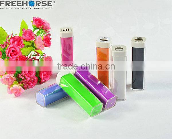Top quality lipstick battery charger portable power bank for woman as promotion gift