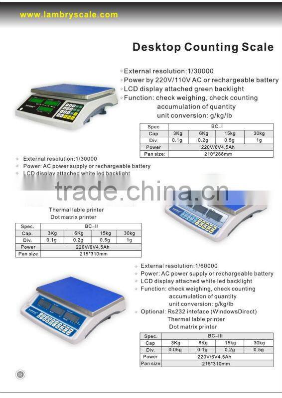 Electronic Price Computing Scale ACS 3KG ~30KG
