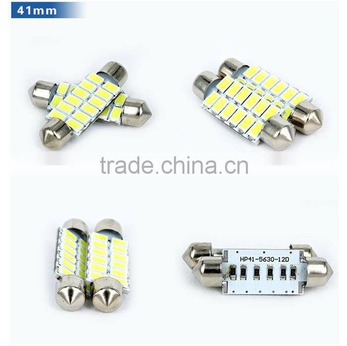 39MM 5630 12SMD Led Dome Light Car Roof Light Car Festoon Light Bulbs